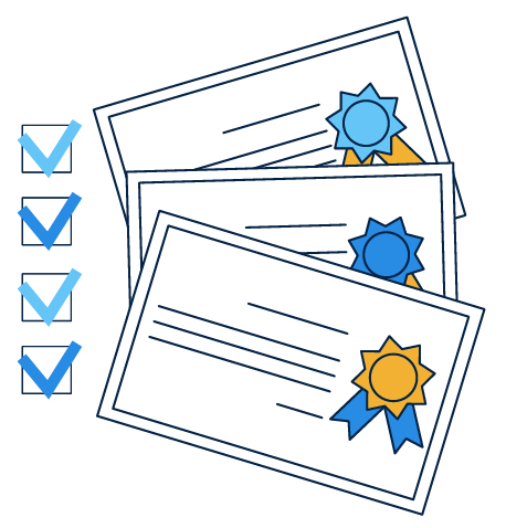 Certificados personalizados em uma plataforma de eventos